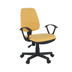 Kancelárska stolička, žltá, COLBY