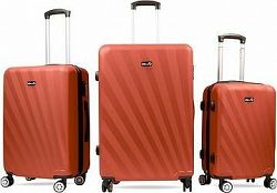 Aga Travel Súprava cestovných kufrov MR4653 Červená