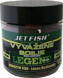 Jet Fish Vyvážené boilies Legend, Bioenzym Fish + Losos/Asafoetida 20 mm 130 g