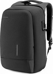 Kingsons Anti-theft Backpack Black 15,6