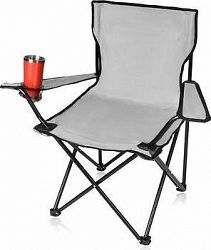 Malatec 10071 Rozkladacia stolička sivá