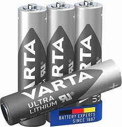 VARTA lítiová batéria Ultra Lithium AAA 4 ks
