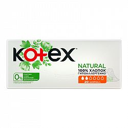 Kotex Liners Natural Normal 20 ks