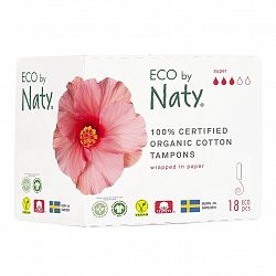 Naty Nature Dámské Eco tampóny Super 18 ks