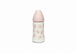 Suavinéx fľaša premium silikon zajac růžová 270ml